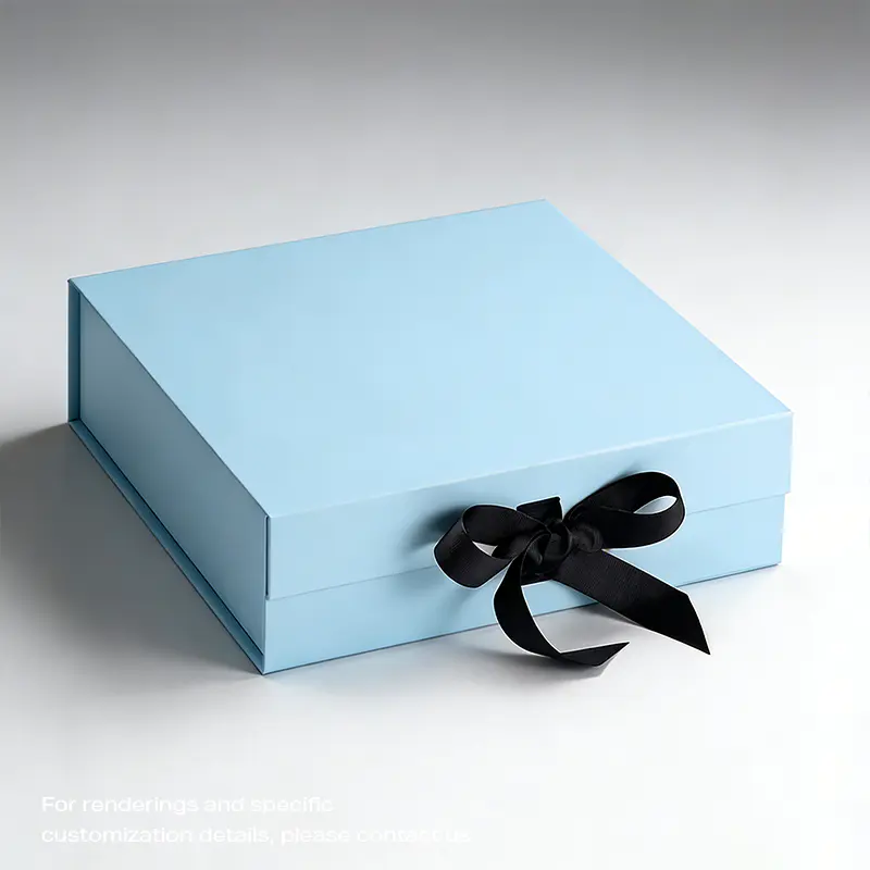 SHC-07 Caja de regalo cosmética con cierre magnético para tapa superior e inferior y lazo